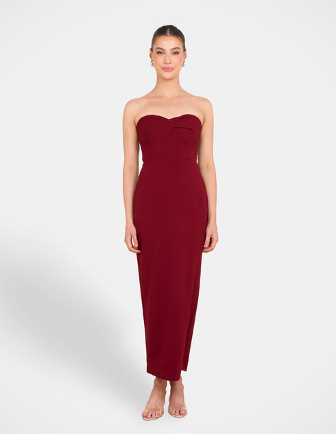 Bex Twist Front Strapless Maxi
